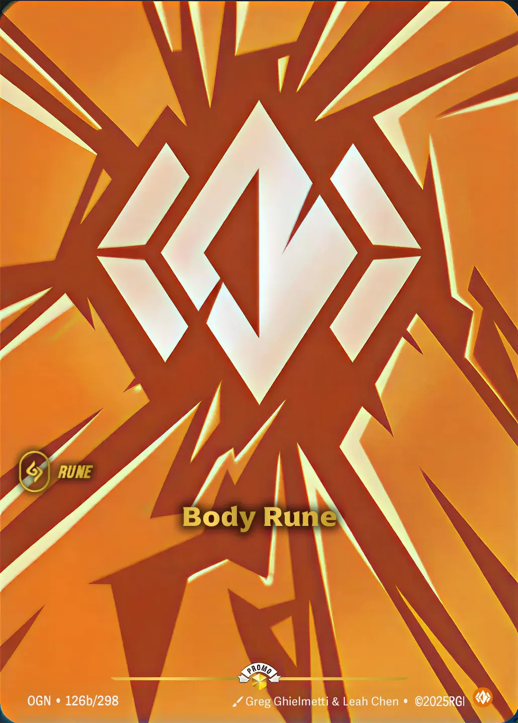 Body Rune - OGN-126b - Promotional Cards - Riftbound card